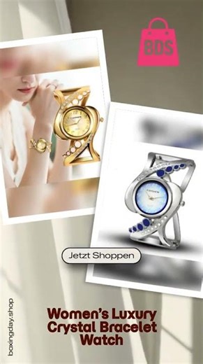 Women’s Luxury Crystal Bracelet Watch