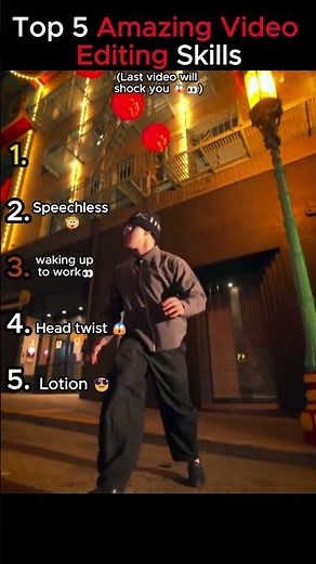 Top 5 Amazing Video Editing Skills | #CinematicTransitions #AmazingEdit