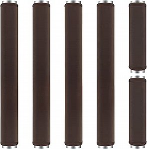6Pcs Refrigerator Door Handle Cover Washable Kitchen Appliance Decor Handles Fridge Oven Microwave Dishwasher Antiskid Protector, Keep Off Fingerprints Food Stains (Brown)