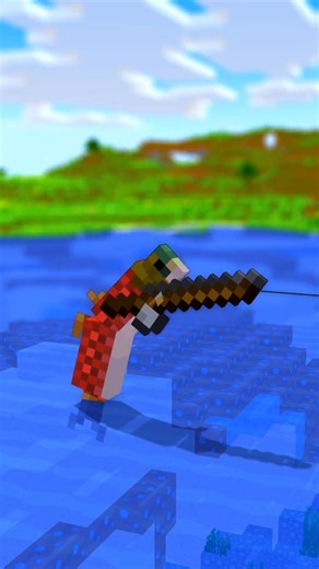 Minecraft Fish Catches Steve | Minecraft Animation #shorts