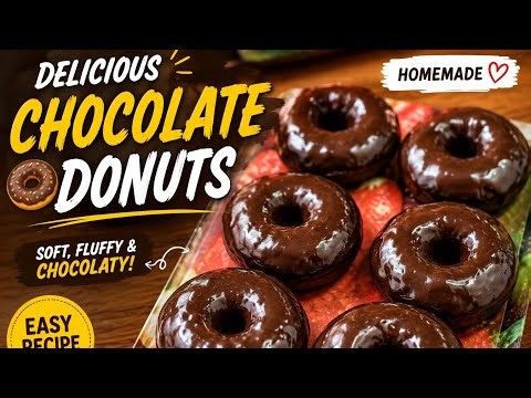 Perfect Chocolate Donuts Recipe | Easy Dessert Recipe