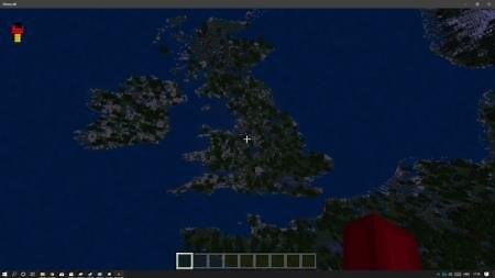 Карта 1:4000 Scale Map of Earth для Minecraft