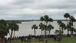 37K views · 1.1K reactions | The launch of SpaceX #CRS10 was quickly obscured by clouds, but listen for that rocket engine rumble! Viewing from Apollo/Saturn V Center at Kennedy Space Center. Join us for the next launch: https://www.kennedyspacecenter.com/events/events-calendar?categories=Rocket%20Launches | Kennedy Space Center Visitor Complex | Facebook
