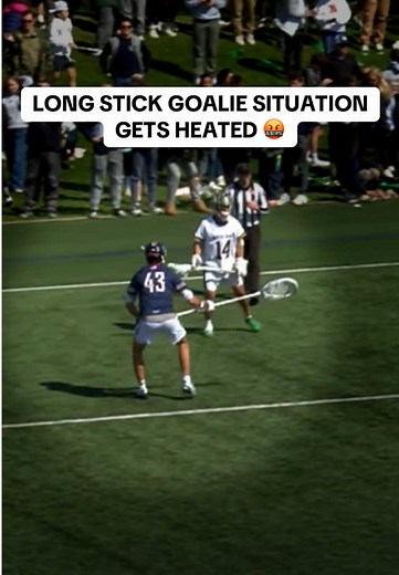 Long Stick Goalie Situation Gets Heated in Lacrosse
