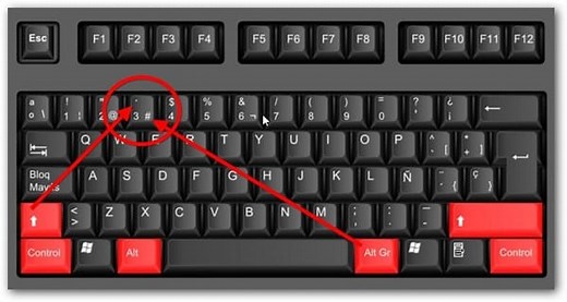Como Poner El Arroba En Pc Dell