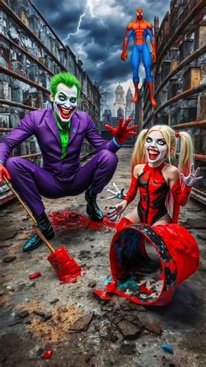 👑 Evolution of Spider-man: Joker and Spiderman helping cute girl ✅️ #avengers #spiderman #joker