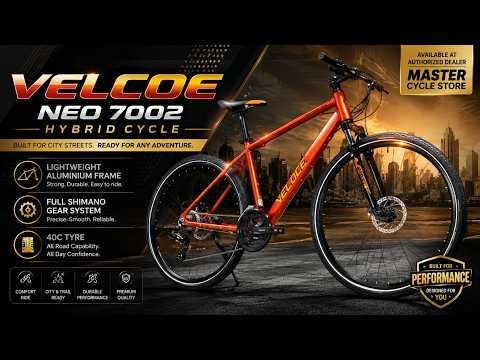 🚴 Veloce Neo Sport 7002 Review | Lightweight Hybrid Cycle with Shimano Gear & 40C Tyre 🔥