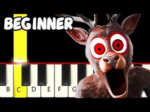 99 Nights - The Deer - Fast and Slow (Easy) Piano Tutorial - Beginner - Videos For Kids