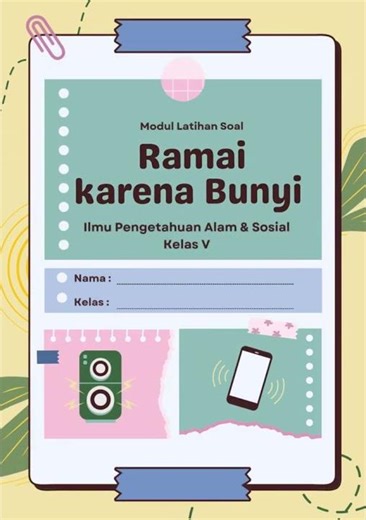 LKPD Kelas 5 IPAS 8 Ramai karena Bunyi 4 #lkpd #deeplearning #sekolah
