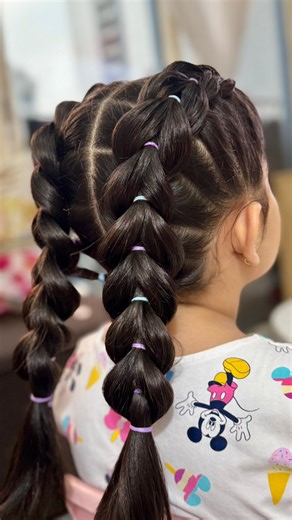 Double the braids, double the cuteness! ✨💖 This pull-through braid style is giving all the playful vibes — perfect for school days, playdates, or just twirling around like a princess! 👧🎀 Who else loves this bubble braid magic? 😍 #PullThroughBraids #KidsHairstyle #CuteBraids #BraidedStyles #QuickHairstyles #PlayfulBraids #BraidsForGirls #EasyHairstyles #MomLifeHacks #InstaHair #BraidsOfInstagram #FunHairstyles #ViralHairstyles #HairstyleInspo #DoubleTheCuteness | Niti Malik