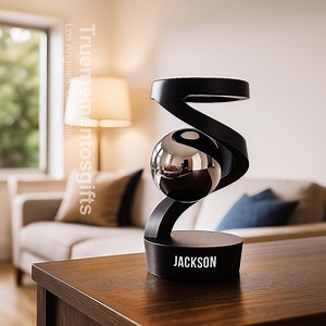 Personalized Gyroscope Toy, Floating Desk Gadget, Stainless Steel Desk Decor - Etsy