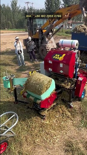 Fully automatic silage baling and wrapping machine, used to store silage for long-term storage