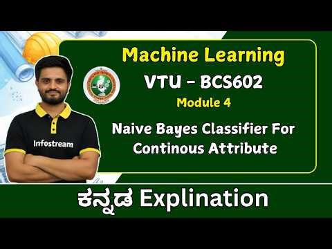 Naive Bayes Classifier for continous attribute algorithm problem | VTU Machine Learning | BCS602