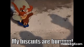 Yosemite Sam - My biscuits are burnin'!! on Make a GIF