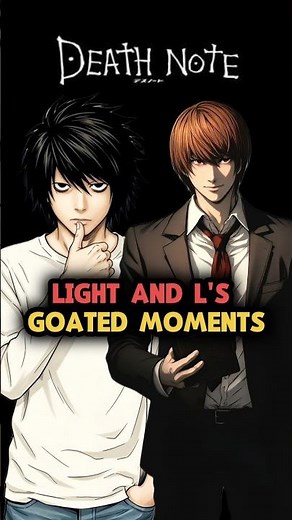 Light and L's goated moments in Death Note