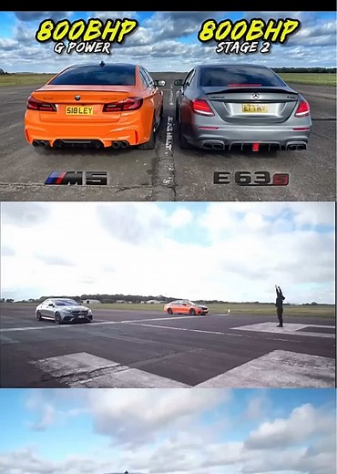 BMW M5 G POWER vs MERCEDES E63s STAGE 2
