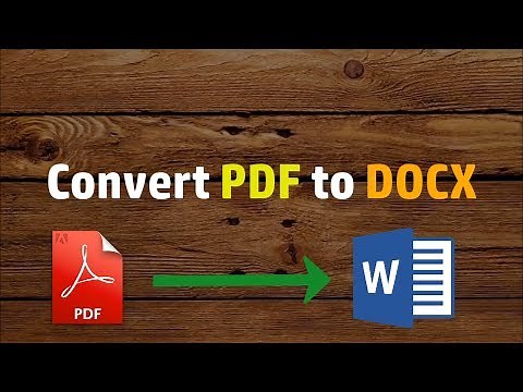 Convert PDF to DOCX