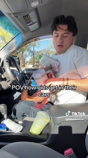 A Fun Perspective on Girls Getting in Their Cars