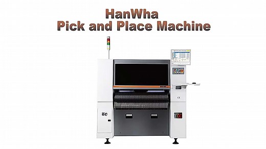 Hanwha SMT SMD LED Chip Pick and Place Machine with Bulb Gear and PLC Core Components for Electronics Production