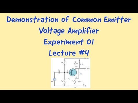 BJT Common Emitter Voltage Amplifier VTU KTU ECE / EEE 3rd semester lab experiment Demonstration