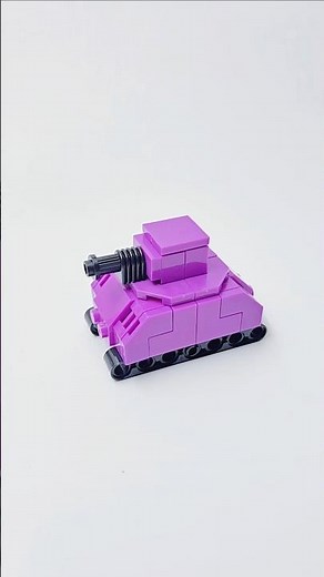 Purple Tank Power! 💜 Tiny but Fierce! #lego #shorts #legotank