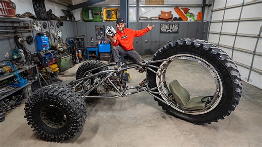 The Grind Hard Giant Trike Project: Part 3 – Building a 3x3 Turbo Diesel Trike with full Suspension! What Could Possibly Go Wrong Here? - BangShift.com