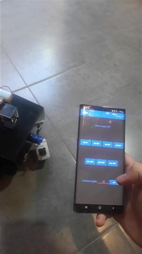 Servo control with APP 📱 #robot #electronic #arduino