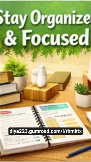 🌟 Study Planner Kit (Daily + Weekly + Monthly + Yearly)