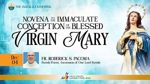 LIVE: Sixth Day of Novena Mass to the Immaculate Conception presided by Fr. Roderick S. Pacoma, Parish Priest of Ascension of Our Lord Parish. | The Manila Cathedral