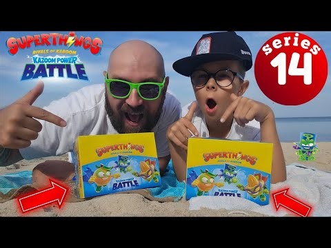 50 Super Things KAZOOM POWER BATTLE czyli Super Zings Seria 14 UNBOXING na PLAŻY! odc. archiwalny