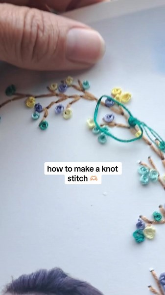 Easy Knot Stitch Tutorial
