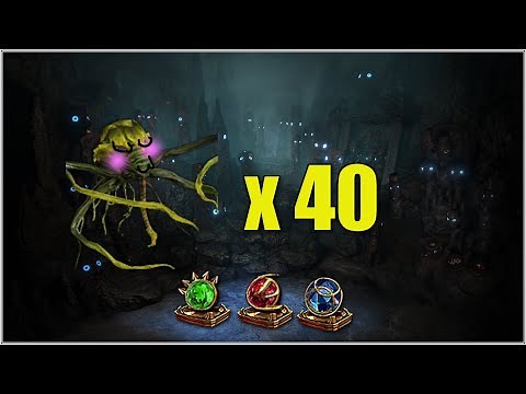 Rerolling 40x Awakened Gems with Beast Crafting