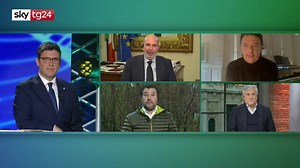 Battibecco tra Vito Crimi e Matteo Renzi sul Mes durante Sky TG24 Live IN a Courmayeur. "Le condizionalità del Mes possono portare a obbblighi di riforme imposte al nostro Paese" dice Crimi. "Questa frase è falsa" risponde Renzi | Sky tg24