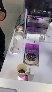 robot barista do a perfect heart latte art coffee for Italy client and print lovers photo on the coffee ,Amazing! . . . #robotcoffee #latteartcoffee #Annorobot #robotbarista #valentinesday | Vano Cafe