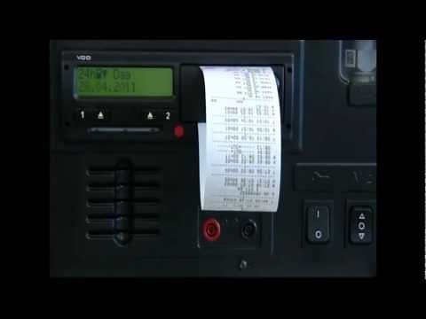 Code 95 - Digitale Tachograaf Training - Printout