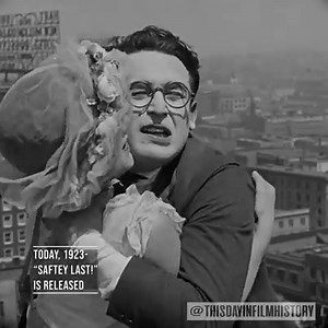 821K views · 5.2K reactions | Have you seen this silent classic? How about this scene? Today, 1923- The silent film classic "Saftey Last" is released.The film stars Harold Lloyd and contains some of the most memorable stunts in film history. #Safteylast #haroldlloyd #silentfilm #earlyfilm #clocktower #clock #Silentfilmstar #earlyfilm #silentcinema #cinema #thisdayinfilmhistory #filmhistory | This Day in Film History | Facebook