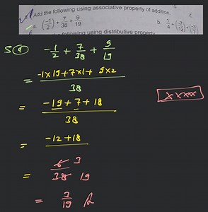 Add the following using associative property of addition. a. \l... | Filo