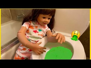 Reborn Child Sofia is Sick and throws up! 🤮