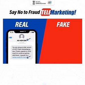 "Fraudulent telemarketers, beware! We're disconnecting your scams: ❌ Principal entities of 8 SMS headers blacklisted ❌ 73 SMS Headers & 1522 Content Templates Owned blacklisted Telemarketing from Mobile Numbers is Prohibited. Pl report at #SancharSaathi #HangUpOnFraud | Department of Telecommunications, Government of India
