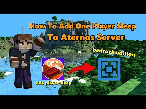 How To Add One Player Sleep On Aternos Server - Bedrock Edition