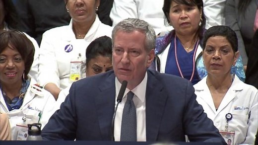 NYC mayor unveils health care program for all New Yorkers