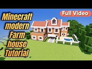 Full Video 🏡 minecraft Modern House Build | Brick & Quartz Design Step by Step #video