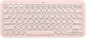 Logitech K380 Kabellose Bluetooth-Tastatur, Multi-Device und Easy-Switch Feature, Windows und Apple-Shortcuts, PC/Mac/Tablet/Handy/Apple iOS+TV, Italienisches QWERTY-Layout - Rose