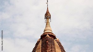 Myanmar temples in the Archaeological Zone, Bagan, Myanmar. Historical Buddhist temples in Bagan, Burma.