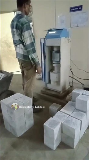 Concrete Cube Test#civilengineerin #concrete #shortsviral