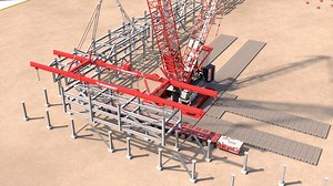 The Adjustable Module Lifting Frame offers a simple and efficient solution for lifting and moving heavy loads. Compact and easily transported, it is capable of lifting and lowering objects up to 160 tons! For more Mammoet videos, check out our Youtube Channel: https://goo.gl/SRvwip | Mammoet