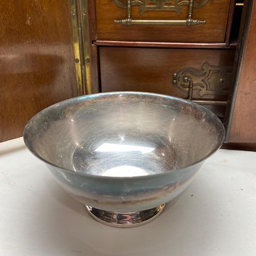 Reed and Barton 102 Paul Revere Bowl Silver Plate Great PATINA and Tarnishing Colonial 18th Century Early American Reproduction - Etsy