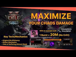 POE2 Mechanics | Maximize Your Chaos Damage | Original Sin/Wither/Yoke of Suffering