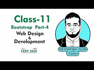 LEDP | Web Design and Development | Bangla Tutorial Class-11 | Bootstrap Part -4