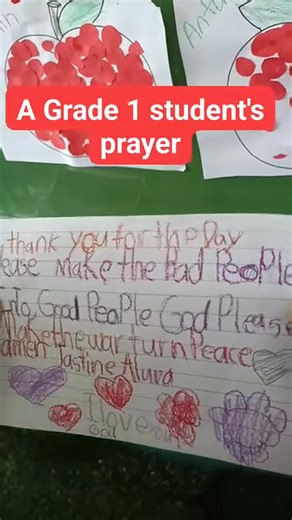 My Grade 1 students' prayer writing. #teachersheilascorner #everyonefollowers #grade1student #prayers #kidsactivities #teachinglearning | Teacher Sheila's Corner